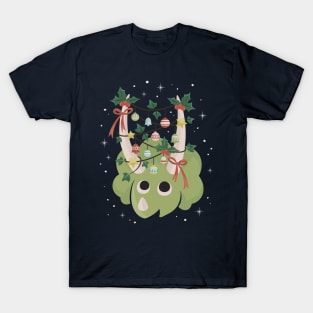 Christmas Dinosaur Triceratops T-Shirt